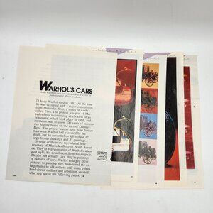 Andy Warhols Cars Article Mercedes Benz Paintings Art Automotive Collector 5 Pgs